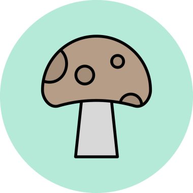 mantar simgesi vektör illüstrasyonu