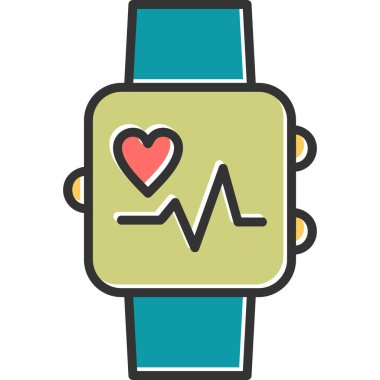 smartwatch simge vektör çizimi