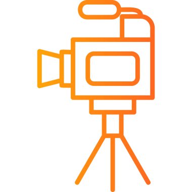 Film Kamerası. Basit illüstrasyon