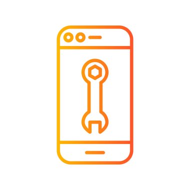 akıllı telefon simgesi vektör illüstrasyonu