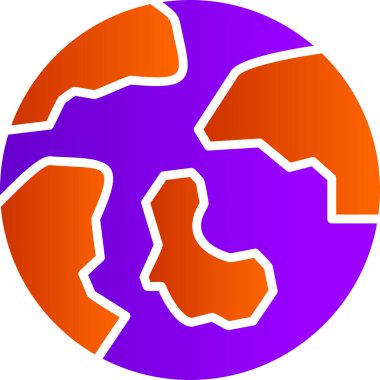 Dünya simgesinin vektör illüstrasyonu