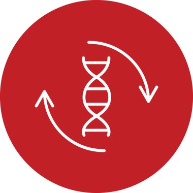Genetik DNA yapısı. Web simgesi