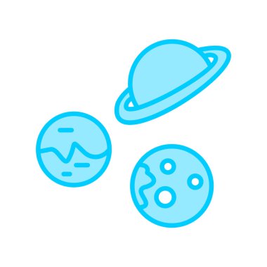 Astronomi. Web simgesi basit illüstrasyon