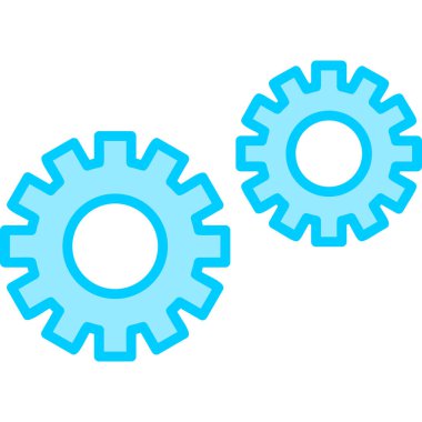 Gear modern simge, vektör illüstrasyonu