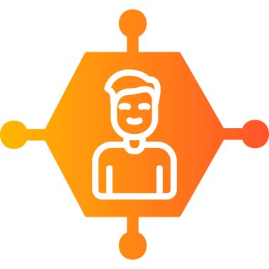 robot. Web simgesi basit illüstrasyon