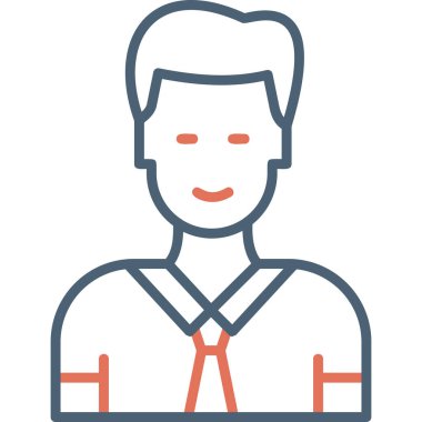 Manager, Businessman User logo, simple icon for web page 