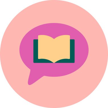 Konuş. Web simgesi basit illüstrasyon