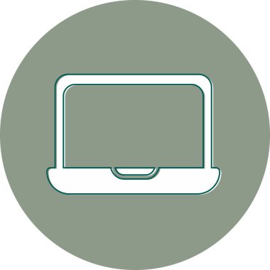 Bilgisayar. Web simgesi basit illüstrasyon