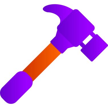 Çekiç simgesi. Web tasarımı için hukuk mahkemesi vektör simgelerinin basit çizimi