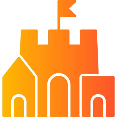 Ev binası ikonu. vektör illüstrasyonu