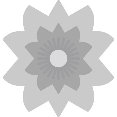 Çiçek. Web simgesi basit illüstrasyon