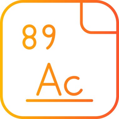 Aktinyum, atom numarası 89 olan ve Ac sembolü olan kimyasal bir elementtir. Vektör simgesi