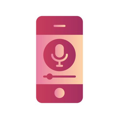 Mobil Kayıt, akıllı telefon aygıtının dijital illüstrasyonu  