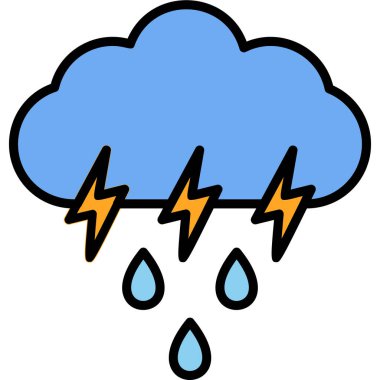 vector cloud technology icon illustration