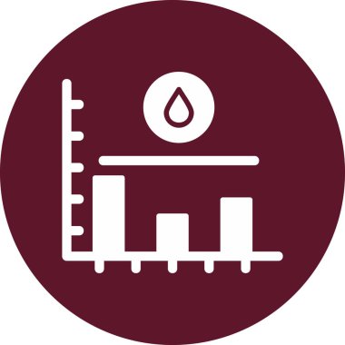 Güzel bir manzara simgesinin vektör çizimi