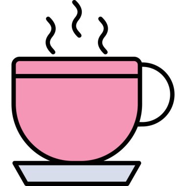 Çay. Web simgesi basit illüstrasyon
