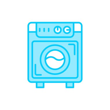 abstract washing machine, vector icon
