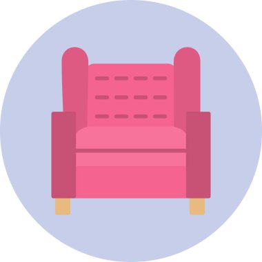 Kanepe. Web simgesi basit illüstrasyon