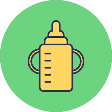 bebek şişe ikonu vektör illüstrasyonu