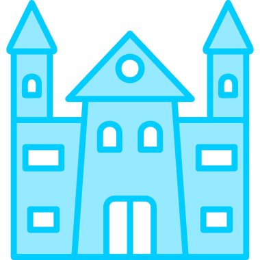 kale ikonu vektör illüstrasyonu