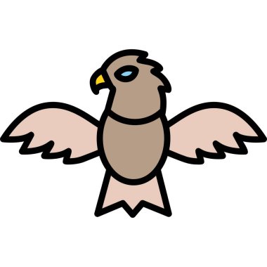 Kartal modern simgesi, vektör illüstrasyonu 