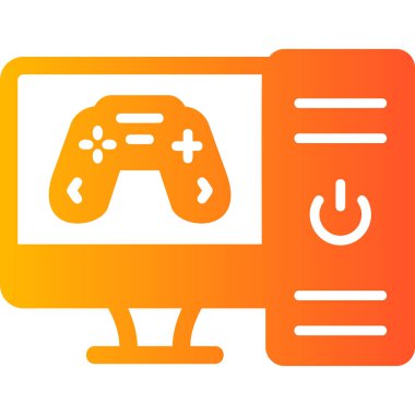 Bilgisayar. Web simgesi basit illüstrasyon 