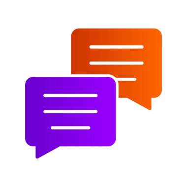 ileti ikonu vektör illüstrasyonu