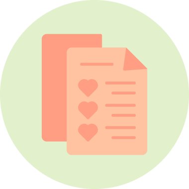 Kalp. Web simgesi basit tasarım