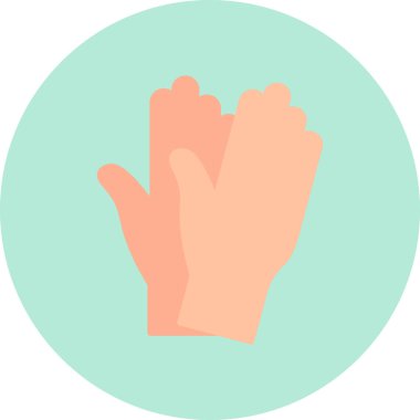 Safety Gloves icon vector illustration design