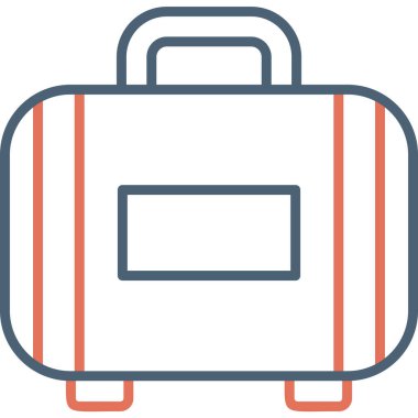 Çanta. Web simgesi vektör illüstrasyonu