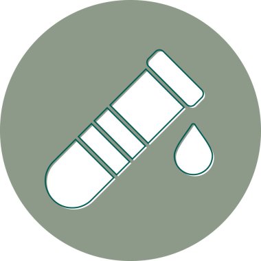 test tübü web simgesi basit tasarım