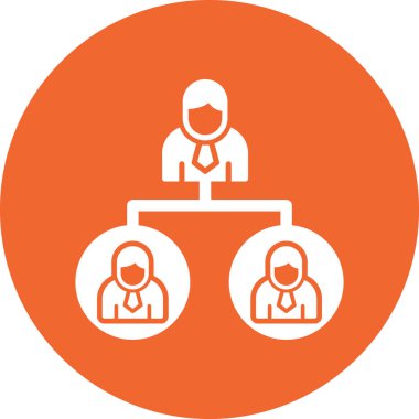vector illustration of team management modern icon in design