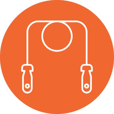 İp simgesi vektör illüstrasyonu atlanıyor