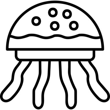 Mantar. Web simgesi basit illüstrasyon