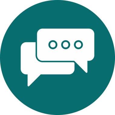 Konuş. Web simgesi basit illüstrasyon