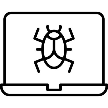 Hata dedektifi modern simge, vektör illüstrasyonu 