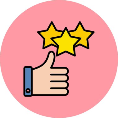 Geri besleme vektör simgesi modern illüstrasyon