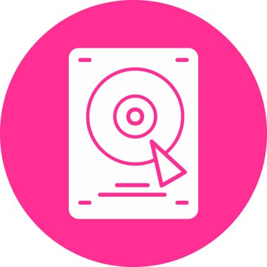 Sabit disk simge vektör çizim