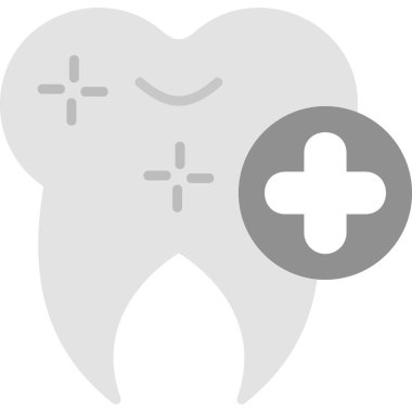 Diş. Web simgesi basit illüstrasyon
