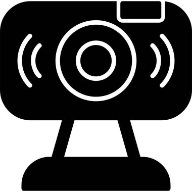 Web kamerası, basit Webcam simgesi tasarımı
