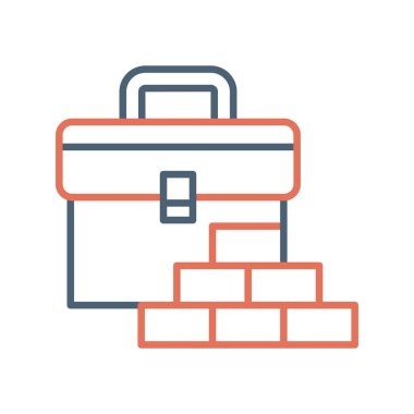 Çanta. Web simgesi basit illüstrasyon 