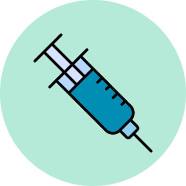 Şırınga. Web simgesi basit illüstrasyon