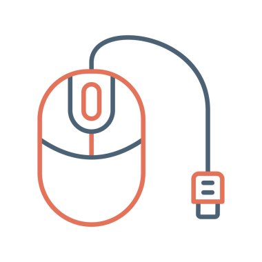 Bilgisayar fare web simgesi, vektör çizim