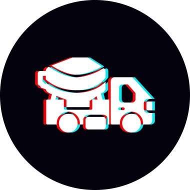 Kamyon soyut simge vektör çizimi