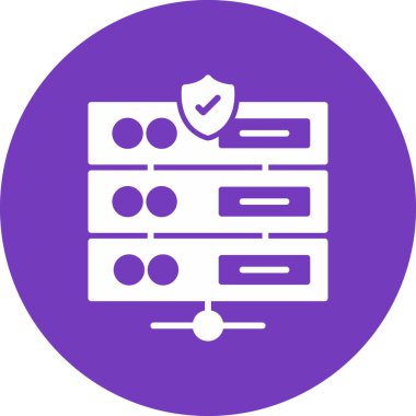 Sunucu. Web simgesi basit illüstrasyon