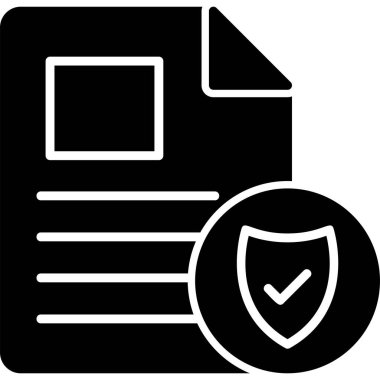 Belge simgesinin vektör illüstrasyonu