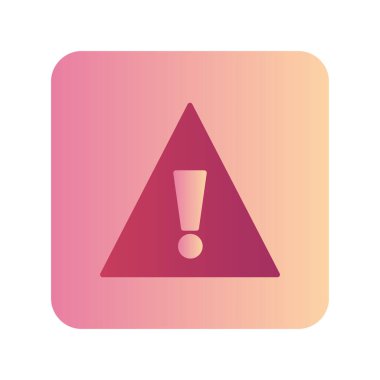 uyarı işareti simgesi, vektör illüstrasyonu