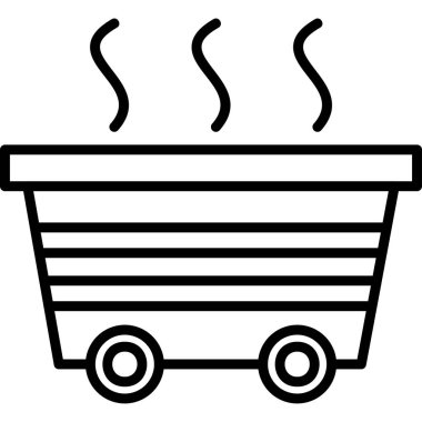 Çöp modern simge, vektör illüstrasyonu