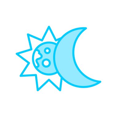 Ayın soyut web renk çizimi  