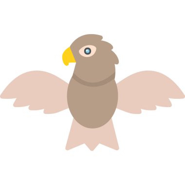 Kartal modern simgesi, vektör illüstrasyonu 